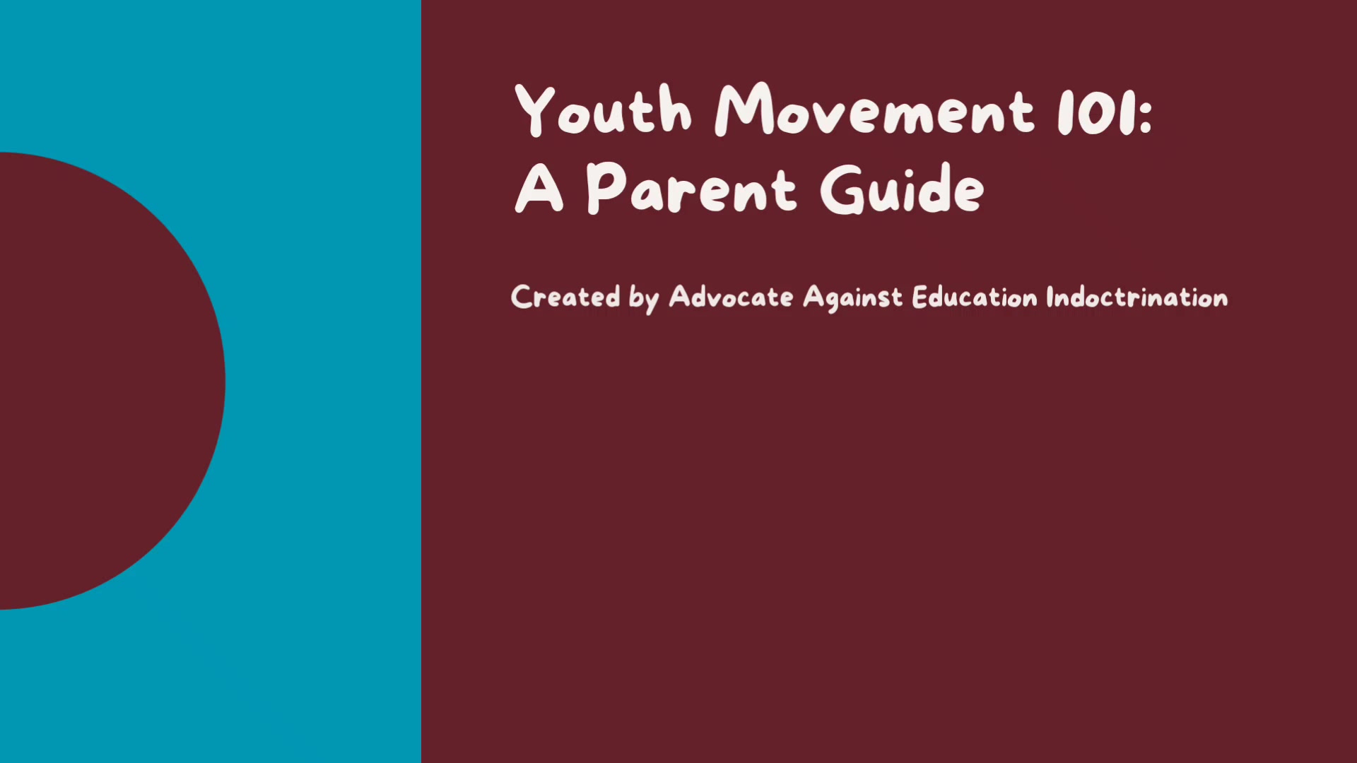 Youth movement parent guide picture